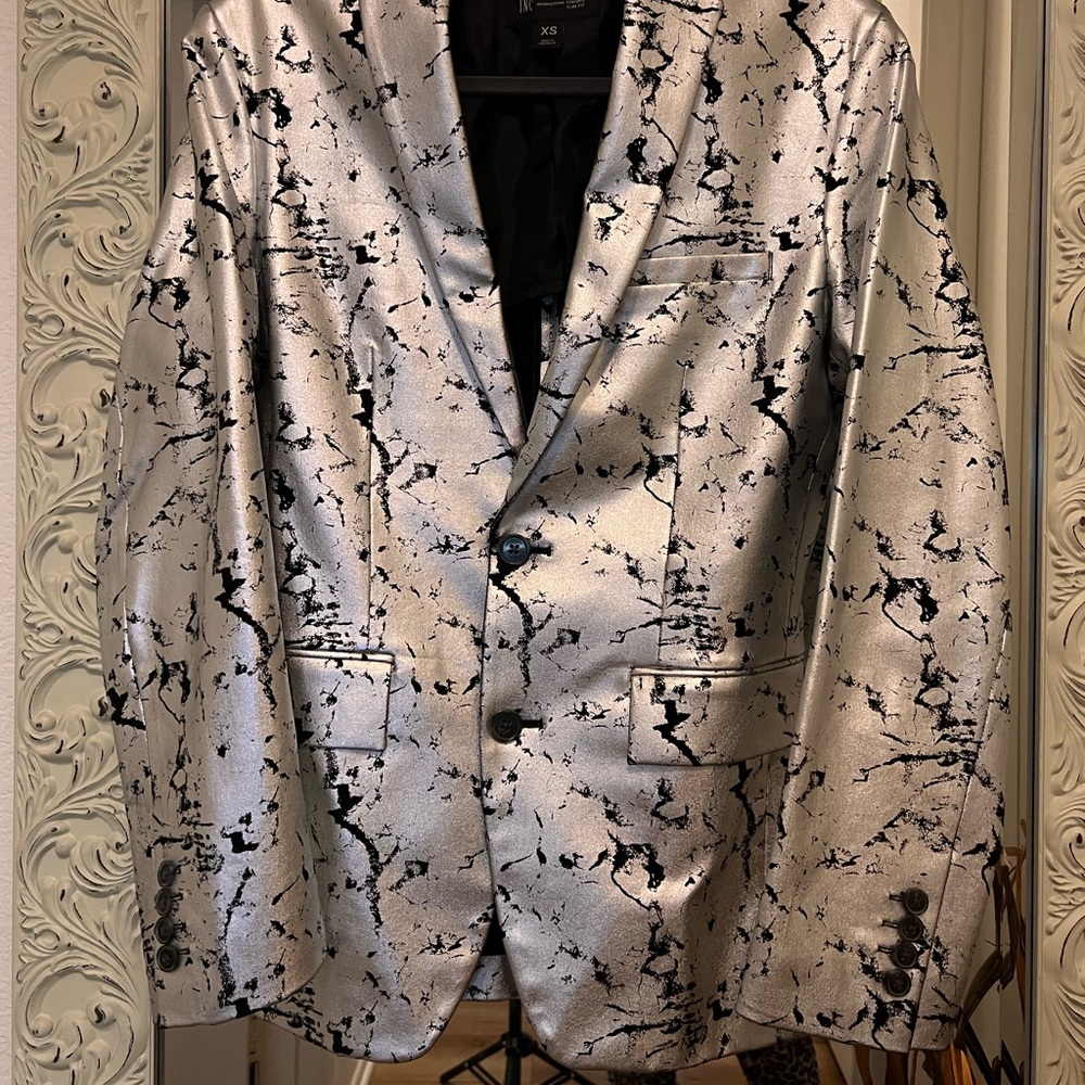 Men’s suit jacket silver